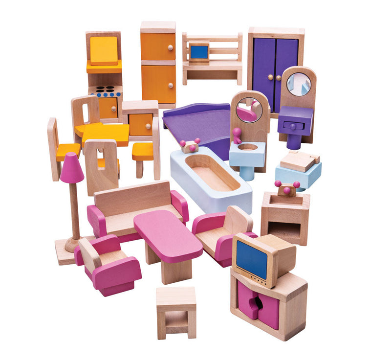 Heritage Playset Doll Furniture Set by Bigjigs Toys