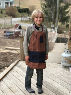 The Kids Waxed Canvas Apron by Sturdy Brothers
