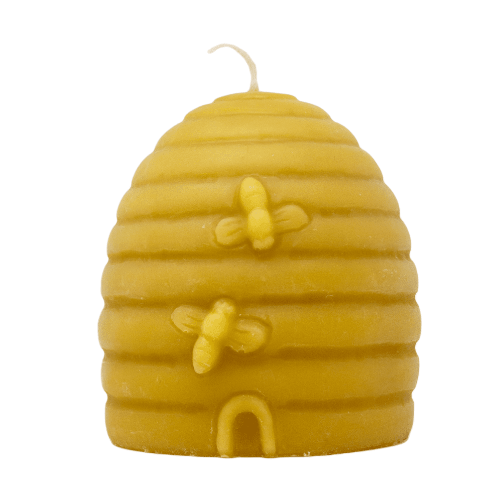 100% Pure Beeswax Skep Hive Candle by Sister Bees