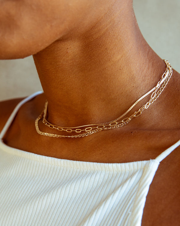 Gemma Thin Chain Necklace by Eight Five One Jewelry