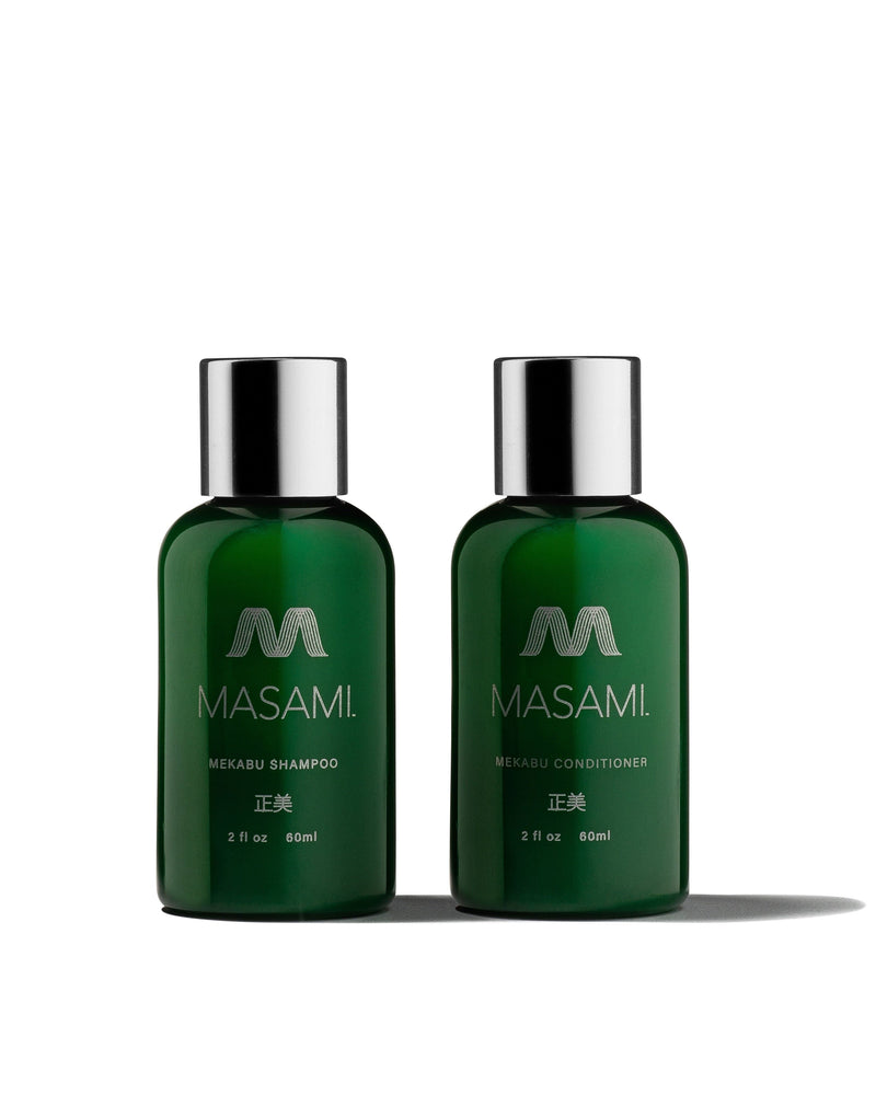 Mekabu Hydrating Travel Size Shampoo & Conditioner by Masami