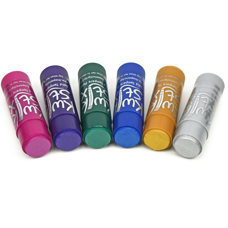 Jumbo Kwik Stix, 6 Metalix Colors by The Pencil Grip, Inc.