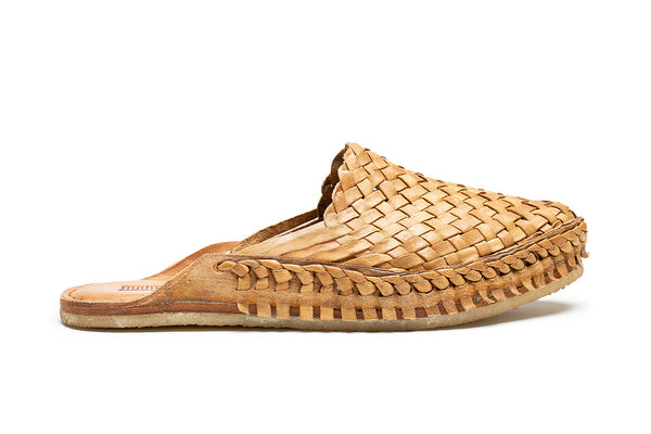 Men's Woven City Slipper in Honey + No Stripes by Mohinders