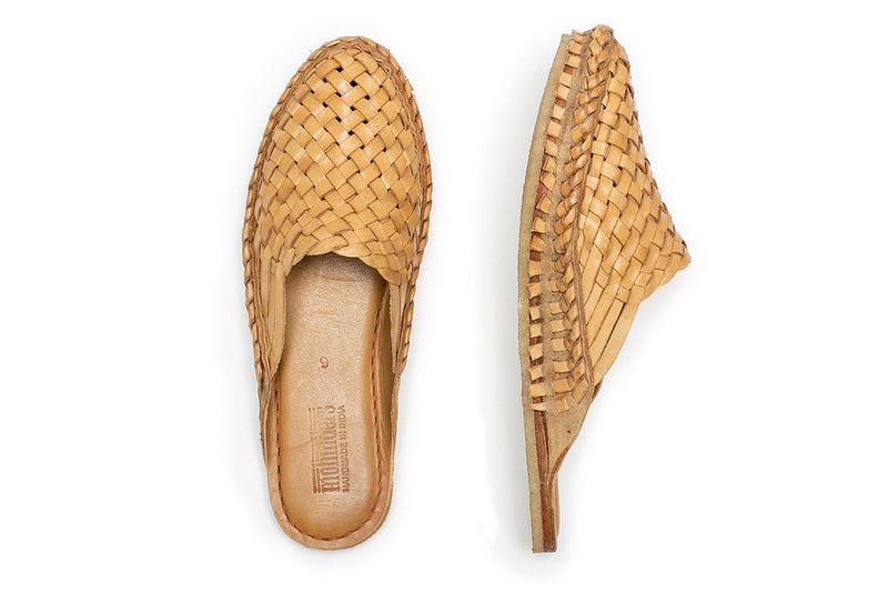 Women's Woven Slide in Honey + No Stripes by Mohinders