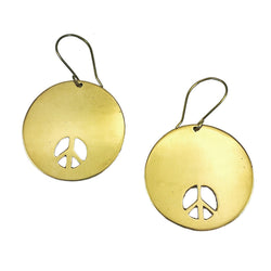 Bombshell Peace Earrings by SLATE + SALT