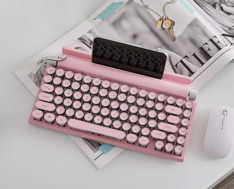 Classic Typewriter Bluetooth Keyboard with Stand by The PNK Stuff