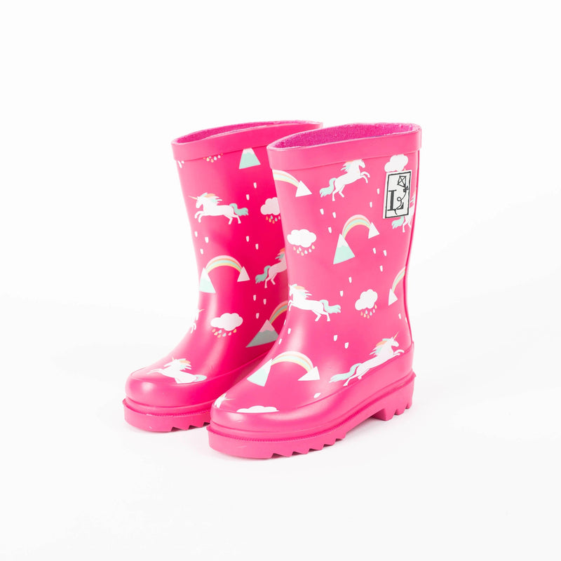 Factory Seconds - Unicorn Pink Rain Boot by London Littles