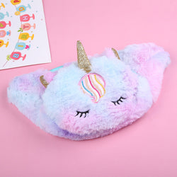 Children’s Unicorn Design Plush Waist Bag Crossbody Bag by MyKids-USA™