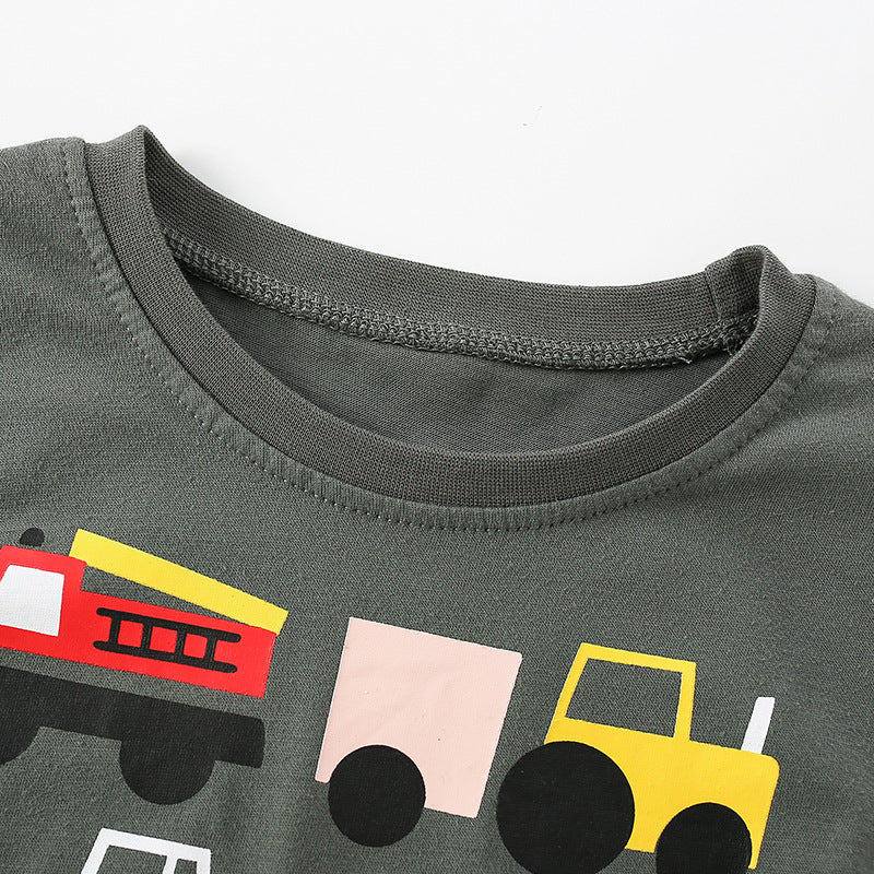 Baby Boy Cars Print Pattern Soft Cotton Shirt by MyKids-USA™