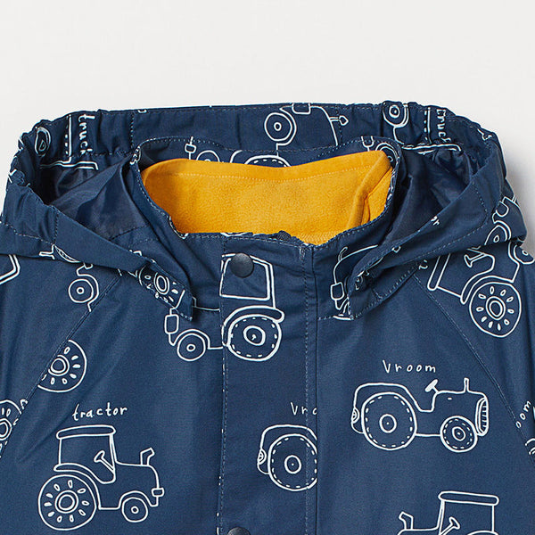 Baby Boy Truck Pattern Zipper Front Design Cardigan Windbreaker by MyKids-USA™