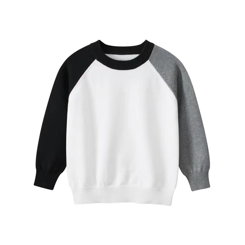 Baby Boy Color Matching Design Quality Knitted Sweater by MyKids-USA™