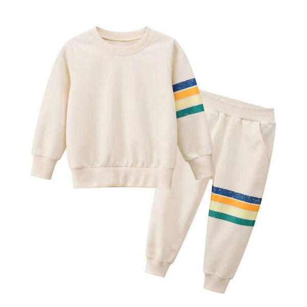 Girl Round Collar Long Sleeve Top Combo Long Pants In Sets by MyKids-USA™