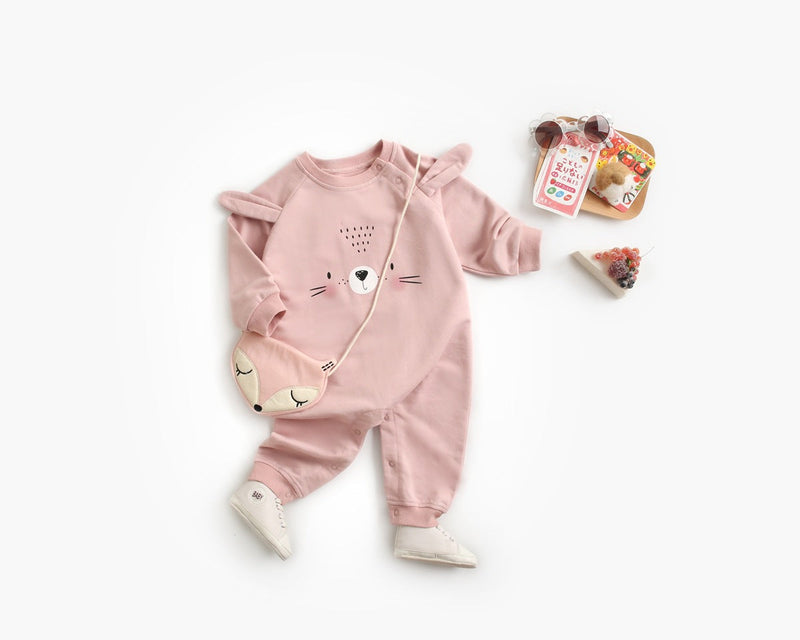 Baby Cartoon Animal Pattern Soft Cotton Long Sleeved Cute Romper by MyKids-USA™