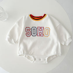 Baby Slogan Pattern Long Sleeve Soft Cotton Thickened Bodysuit by MyKids-USA™