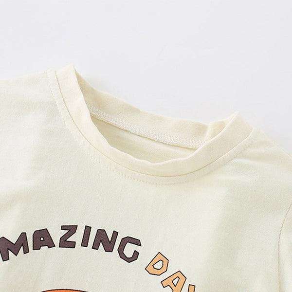 Baby Boy Print Pattern Handsome Boy Summer Clothes T-Shirt by MyKids-USA™