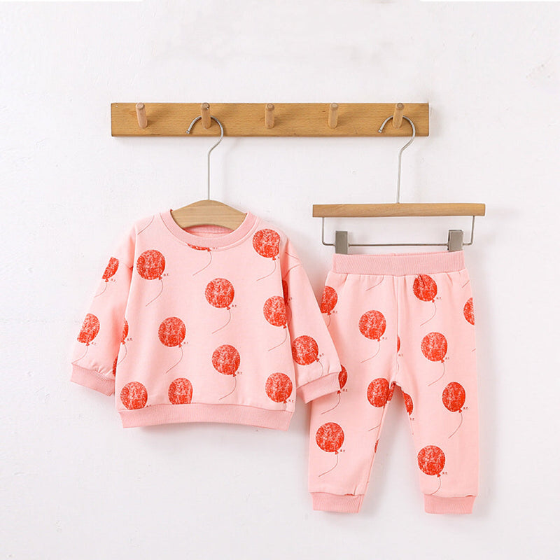Baby Cute Print Pattern Long Sleeve Small Flesh Style Sets by MyKids-USA™