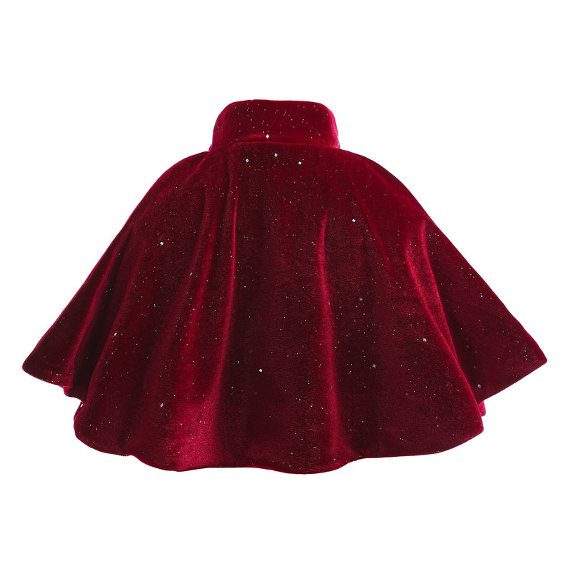Baby Girl Solid Color Christmas Beautiful Shawl Cape Party Clothes by MyKids-USA™