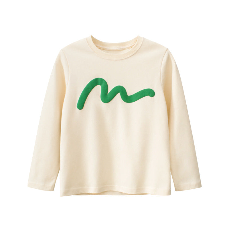 Children Simple Color Print Pattern Fashion Al Match Shirt by MyKids-USA™
