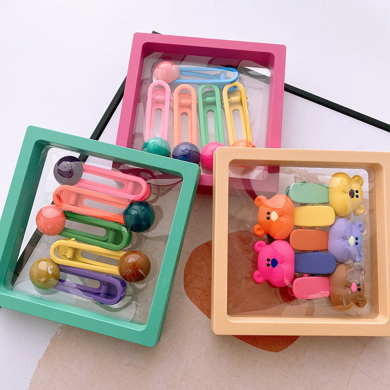 Sweet Girls Candy Color 1box=5pieces Hairpin Clips by MyKids-USA™