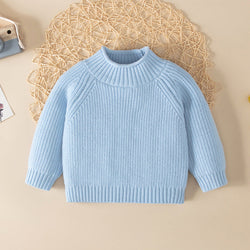 Baby Solid Color High Turtle Design Warm Quality Sweater by MyKids-USA™
