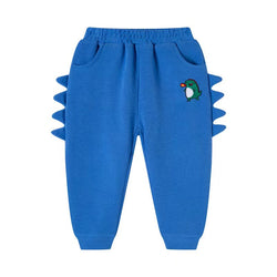 Baby Boy Cartoon Dinosaur Embroidered Pattern 3D Horn Patched Design Trousers by MyKids-USA™