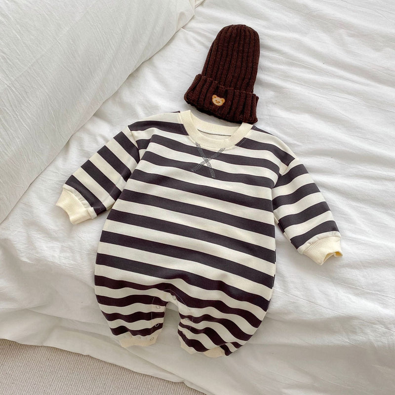 Baby Striped Pattern Long Sleeve Casual Jumpsuits by MyKids-USA™