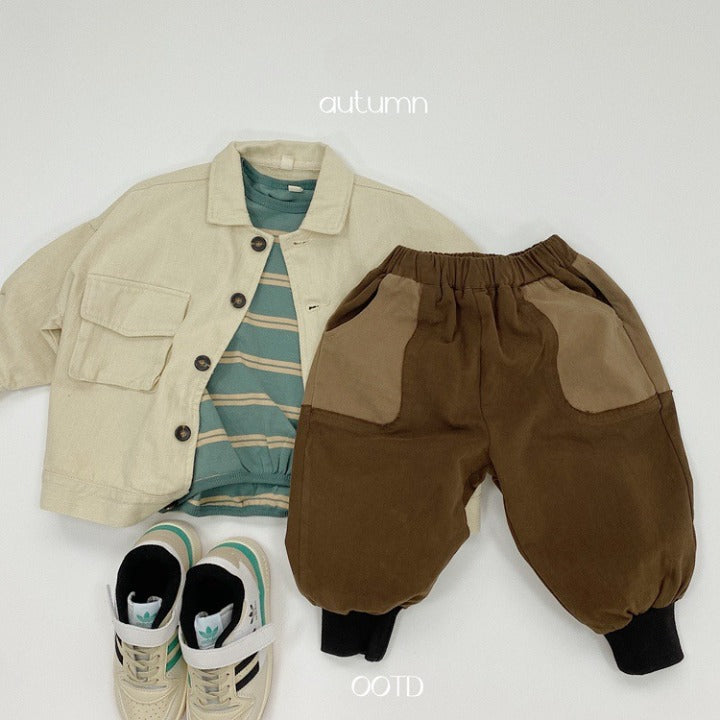 Baby Color Matching Pattern Lantern Trousers Casual Style Pants by MyKids-USA™