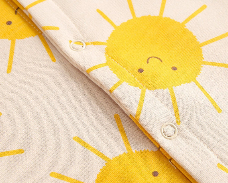 Baby Cartoon Sun Pattern Snap Button Long Sleeved Romper In Spring & Autumn by MyKids-USA™
