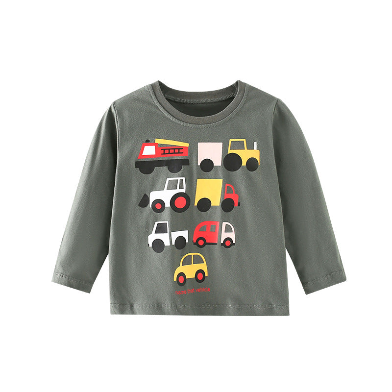 Baby Boy Cars Print Pattern Soft Cotton Shirt by MyKids-USA™