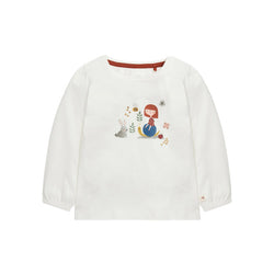 Baby Girl Cartoon Print Pattern Crewneck Cotton Autumn Tops by MyKids-USA™