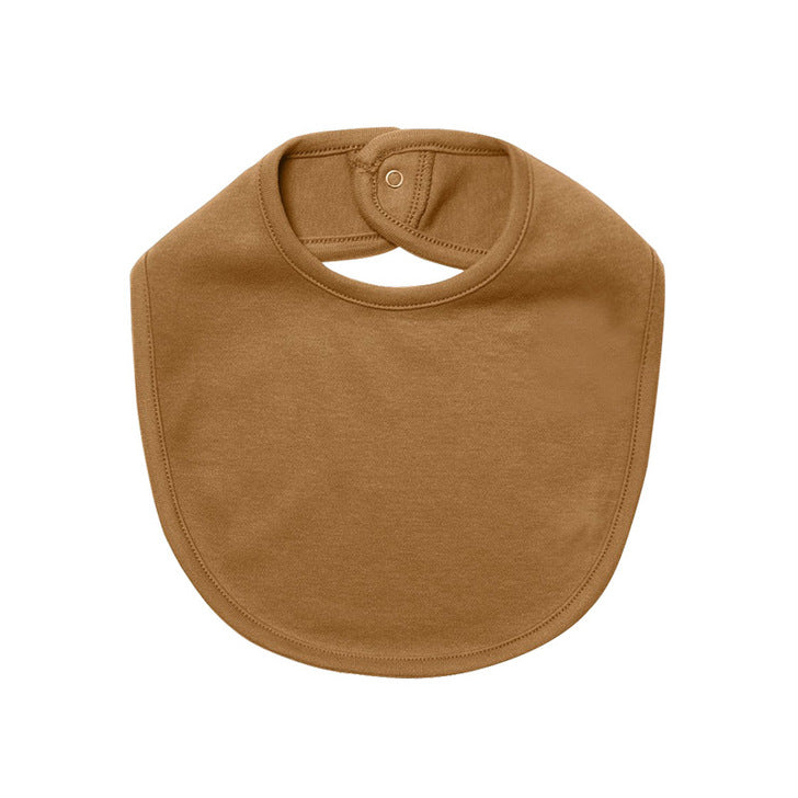 Baby Printed Pattern Covered Button Design Pure Cotton Bibs by MyKids-USA™
