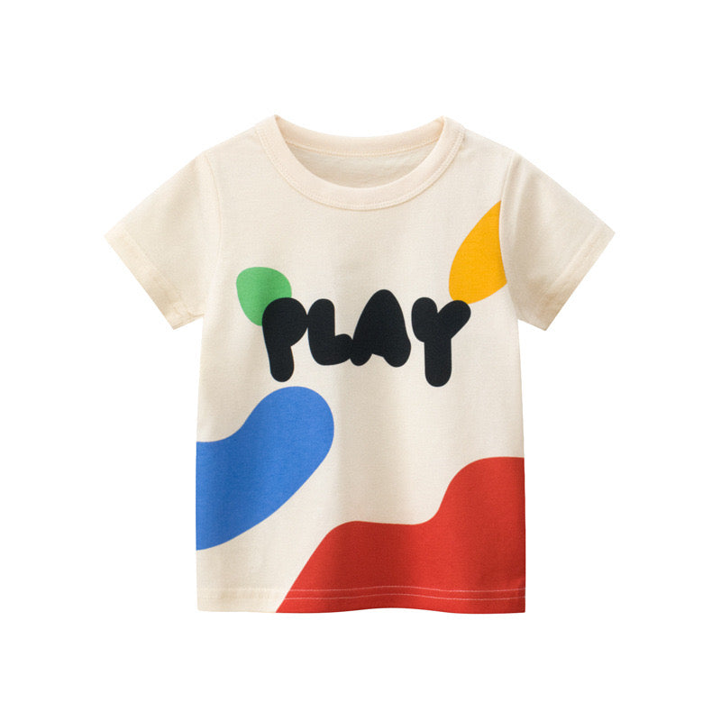 Baby Girl Letters Print Fashion T-Shirt Outfits In Summer by MyKids-USA™