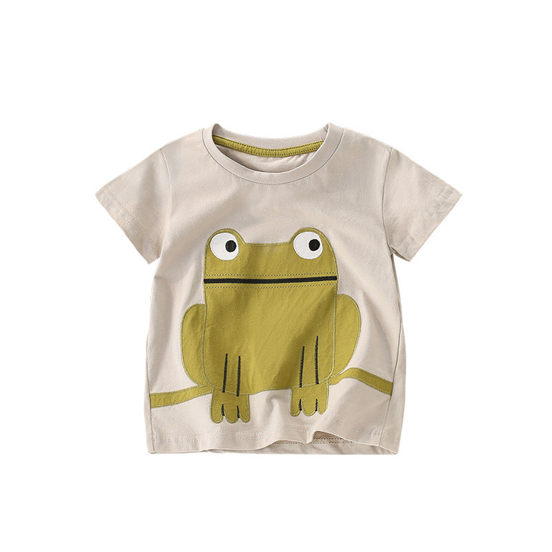 Baby Boy Cartoon Embroidered Pattern Comfy Fashion T-Shirt by MyKids-USA™