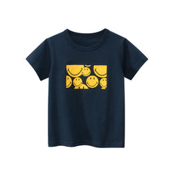 Baby Boy Printed Pattern Solid Color T-Shirt In Summer by MyKids-USA™
