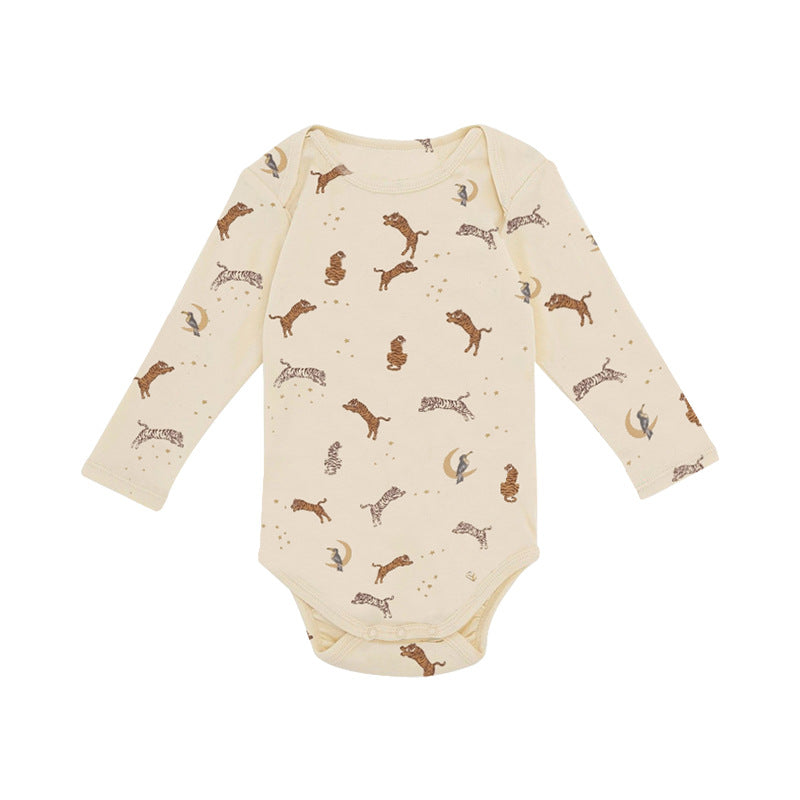 Baby Floral & Animals Graphic Envelope Collar Or Side Opening Design Bodysuit by MyKids-USA™