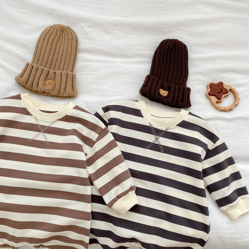 Baby Striped Pattern Long Sleeve Casual Jumpsuits by MyKids-USA™