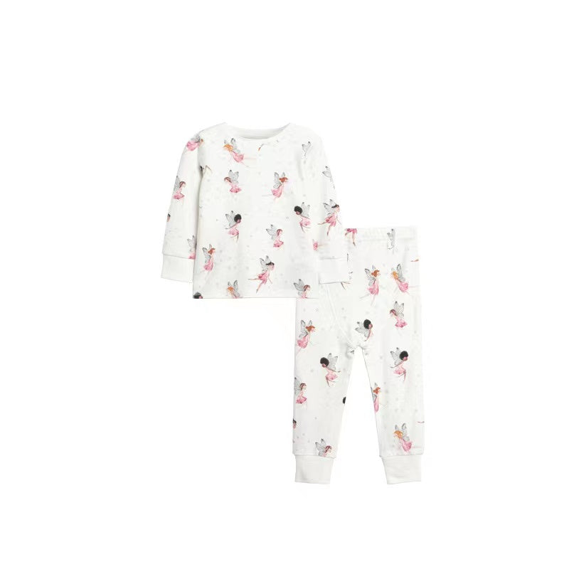 Baby Girl All Over Elk Print Pattern Casual Shirt Combo Pants Sets by MyKids-USA™