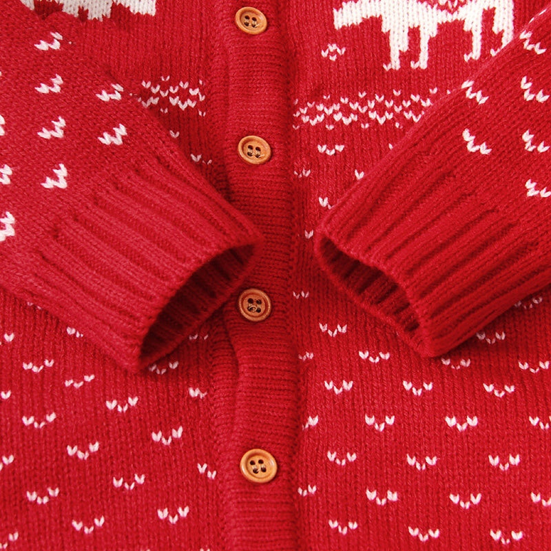 Baby Christmas Giraffe Pattern Hot Selling Style Knitted Romper by MyKids-USA™