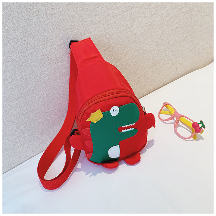 Children Baby Cartoon Dinosaur Pattern Chest Bags Nylon Crossbody Bag by MyKids-USA™