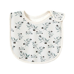 Baby Floral Print Covered Button Design Water Absorbing Bibs by MyKids-USA™