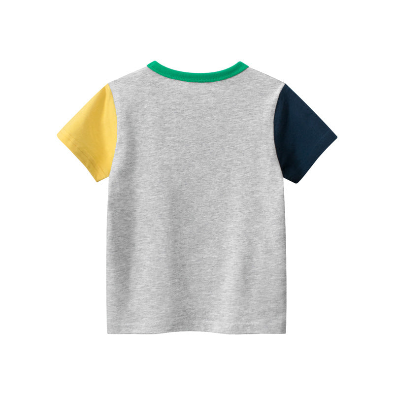 Baby Boy Multiple Style Crewneck Short Sleeve Comfy Tee by MyKids-USA™