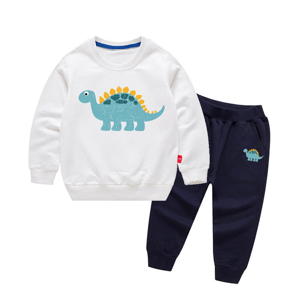 Baby Boy Cartoon Dinosaur Pattern Hoodie Combo Casual Pants Sport Style Sets by MyKids-USA™