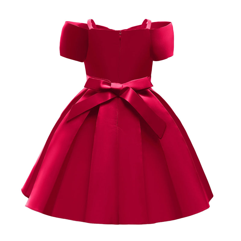 Baby Girl Solid Color Sling Princess Fashion Dress Children’s Formal Dress by MyKids-USA™