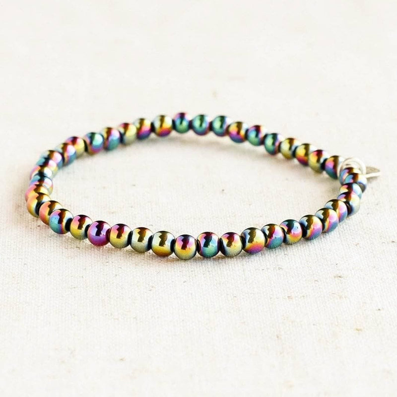 Rainbow Hematite Energy Bracelet by Tiny Rituals