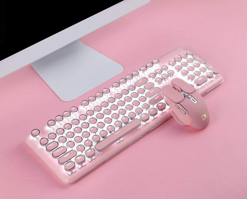 Retro Typewriter Wireless Keyboard and Mouse Set by The PNK Stuff