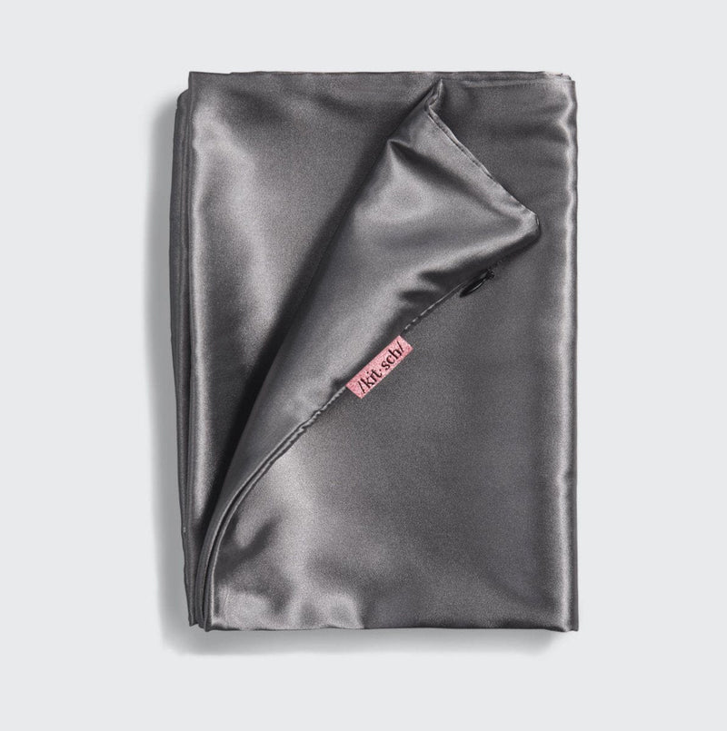 Satin Pillowcase - Charcoal Grey by KITSCH