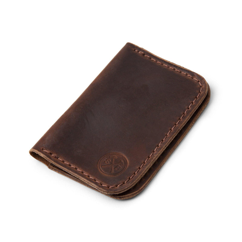 Double Pocket Wallet Seahawk (Brown) by Sturdy Brothers
