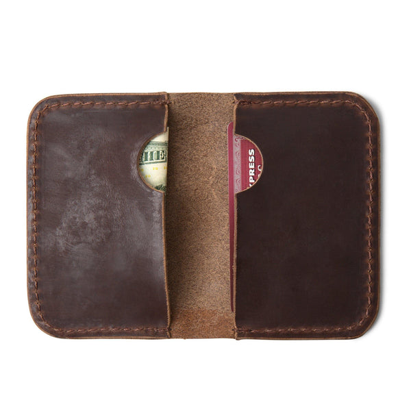 Double Pocket Wallet Seahawk (Brown) by Sturdy Brothers